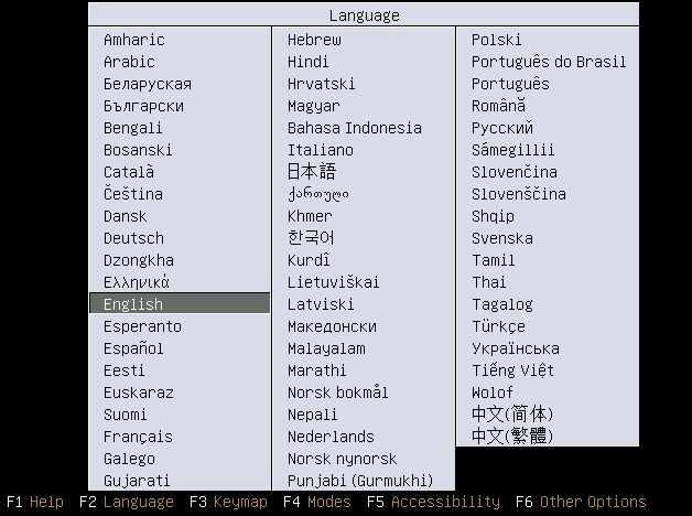 Pick your native language.